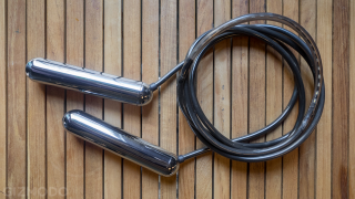 Illustration for article titled This Smart LED Jump Rope Flashes Stats in Front of Your Face